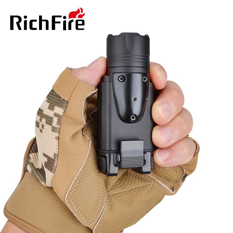 Richfire SFD - 060 1000 Lumen LED Quick installation Tactical Flashlight Green Laser - Richfire® Official Store Tactical Flashlight Weapon Light Seller