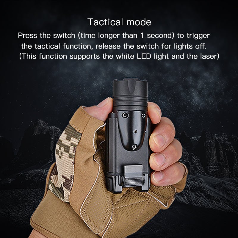 Richfire SFD - 060 1000 Lumen LED Quick installation Tactical Flashlight Green Laser - Richfire® Official Store Tactical Flashlight Weapon Light Seller