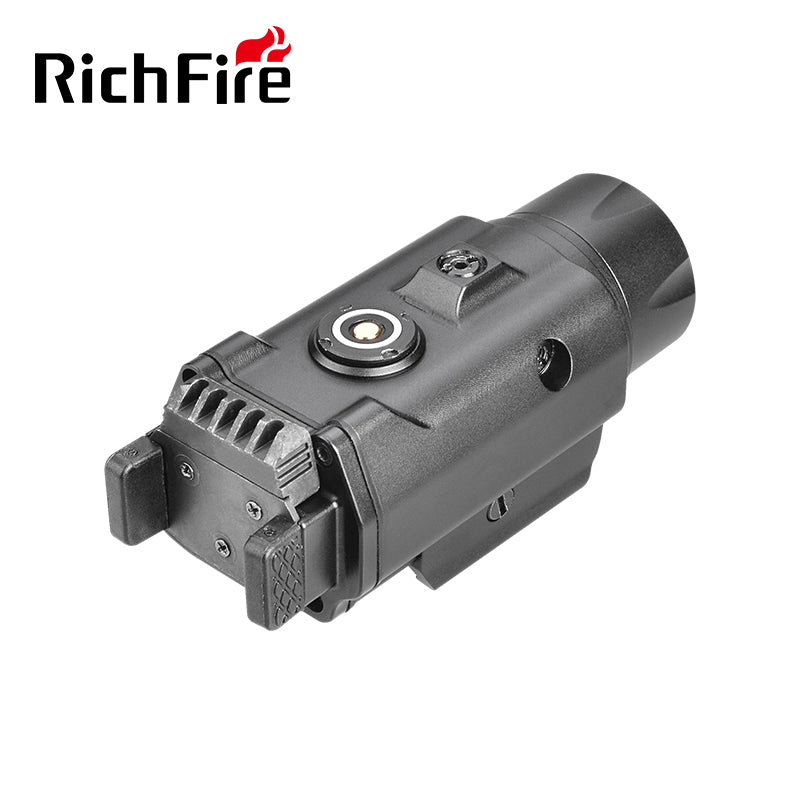 Richfire SFD - 077 1500 Lumen LED Magnetic Rechargeable Tactical Flashlight Green Laser - Richfire® Official Store Tactical Flashlight Weapon Light Seller