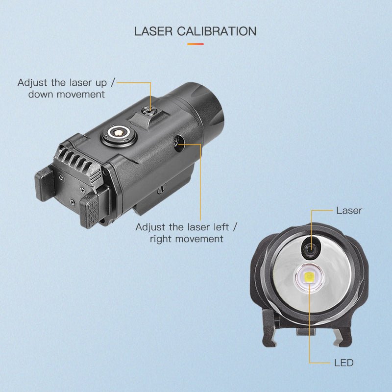 Richfire SFD - 077 1500 Lumen LED Magnetic Rechargeable Tactical Flashlight Green Laser - Richfire® Official Store Tactical Flashlight Weapon Light Seller
