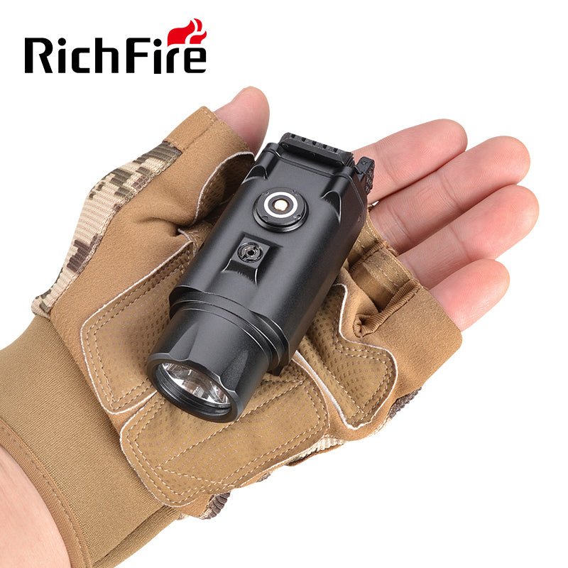 Richfire SFD - 077 1500 Lumen LED Magnetic Rechargeable Tactical Flashlight Green Laser - Richfire® Official Store Tactical Flashlight Weapon Light Seller