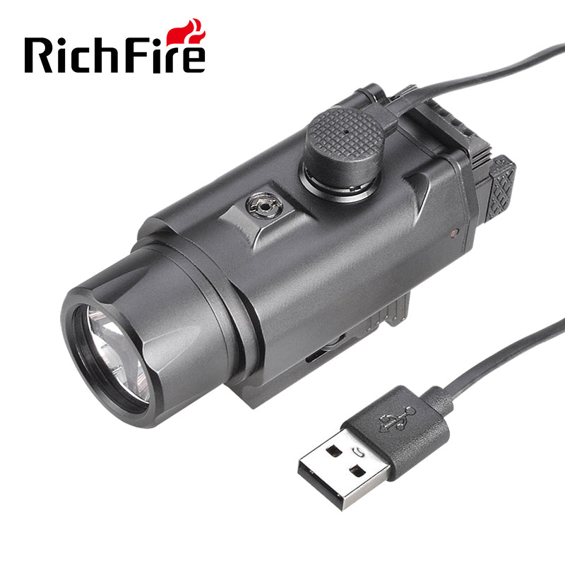 Richfire SFD - 077 1500 Lumen LED Magnetic Rechargeable Tactical Flashlight Green Laser - Richfire® Official Store Tactical Flashlight Weapon Light Seller
