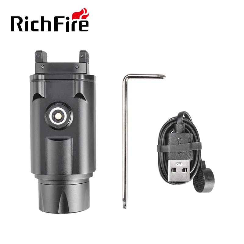 Richfire SFD - 080 1600 Lumen LED Magnetic Rechargeable Tactical Flashlight - Richfire® Official Store Tactical Flashlight Weapon Light Seller