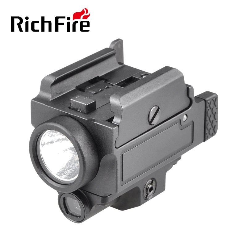Richfire SFD - 089 800 Lumen LED Rechargeable Tactical Flashlight With Sliding Card Slot Green Laser - Richfire® Official Store Tactical Flashlight Weapon Light Seller