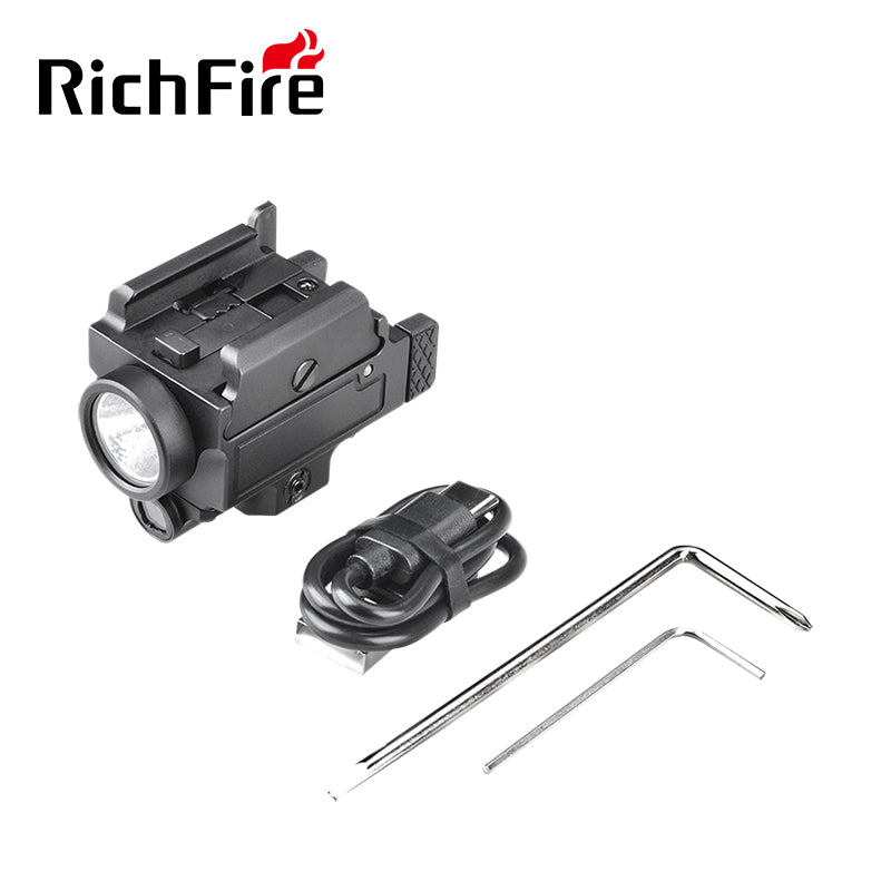 Richfire SFD - 089 800 Lumen LED Rechargeable Tactical Flashlight With Sliding Card Slot Green Laser - Richfire® Official Store Tactical Flashlight Weapon Light Seller