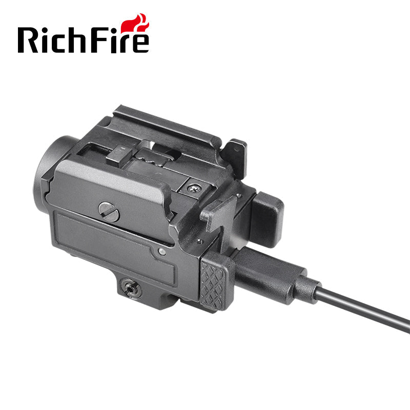 Richfire SFD - 089 800 Lumen LED Rechargeable Tactical Flashlight With Sliding Card Slot Green Laser - Richfire® Official Store Tactical Flashlight Weapon Light Seller