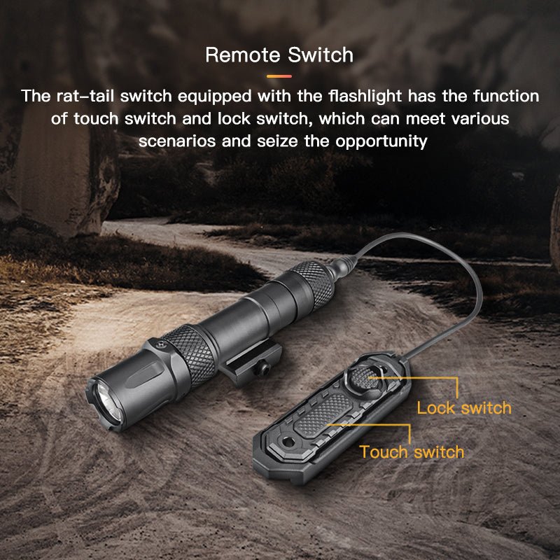 Richfire SFD - 092L 1900 Lumen LED Rechargeable Tactical Flashlight Green Laser - Richfire® Official Store Tactical Flashlight Weapon Light Seller