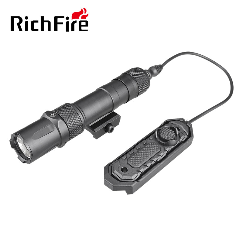 Richfire SFD - 092L 1900 Lumen LED Rechargeable Tactical Flashlight Green Laser - Richfire® Official Store Tactical Flashlight Weapon Light Seller