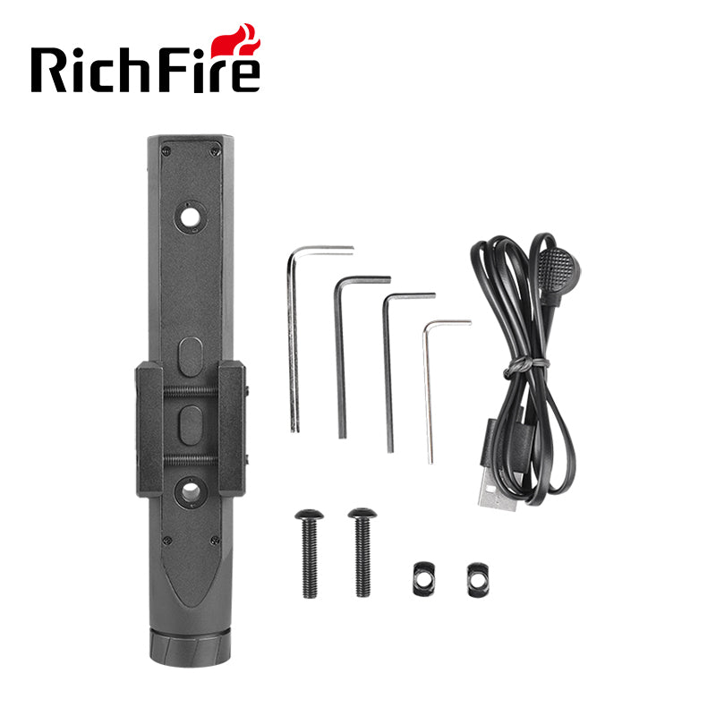 Richfire SFD - 101L 1700 Lumen LED Magnetic Rechargeable Tactical Flashlight Green Laser - Richfire® Official Store Tactical Flashlight Weapon Light Seller