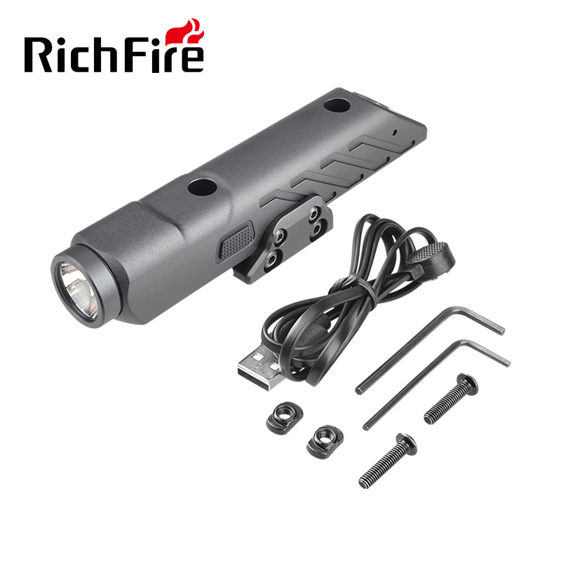 Richfire SFD - 102 1700 Lumen LED Magnetic Rechargeable Tactical Flashlight - Richfire® Official Store Tactical Flashlight Weapon Light Seller