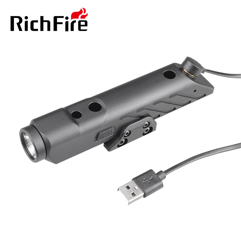 Richfire SFD - 102L 1700 Lumen LED Magnetic Rechargeable Tactical Flashlight Green Laser - Richfire® Official Store Tactical Flashlight Weapon Light Seller