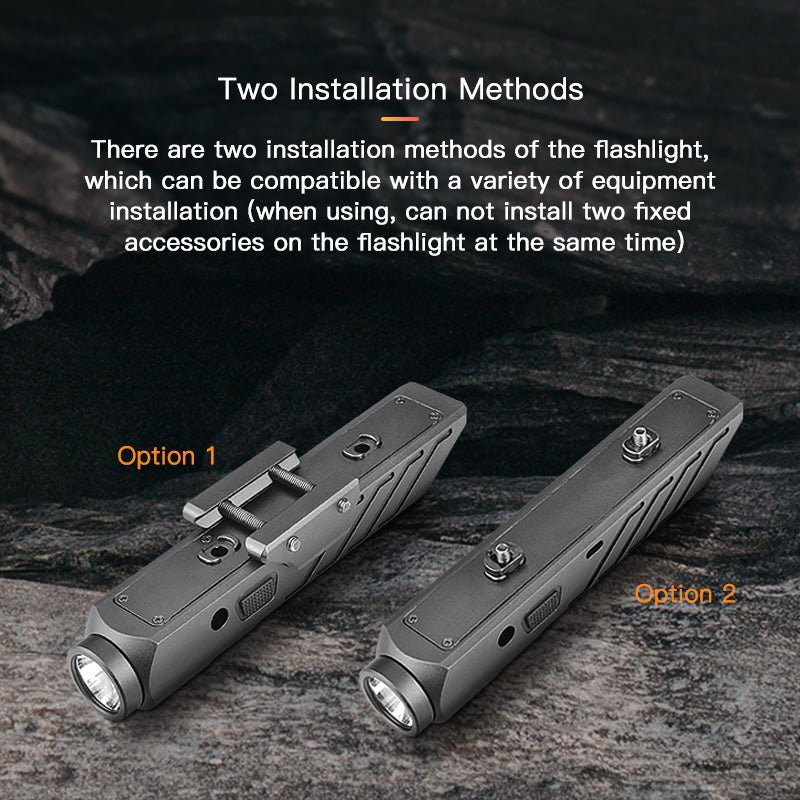 Richfire SFD - 102L 1700 Lumen LED Magnetic Rechargeable Tactical Flashlight Green Laser - Richfire® Official Store Tactical Flashlight Weapon Light Seller