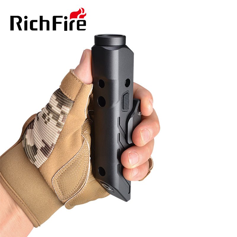 Richfire SFD - 102L 1700 Lumen LED Magnetic Rechargeable Tactical Flashlight Green Laser - Richfire® Official Store Tactical Flashlight Weapon Light Seller
