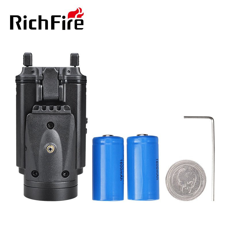 Richfire SFD - 135 1000 Lumen LED Tactical Flashlight Green Laser - Richfire® Official Store Tactical Flashlight Weapon Light Seller