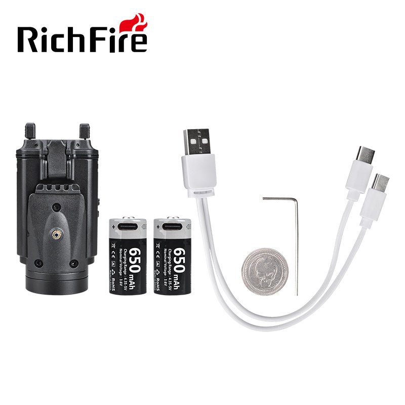 Richfire SFD - 135 1000 Lumen LED Tactical Flashlight Green Laser - Richfire® Official Store Tactical Flashlight Weapon Light Seller