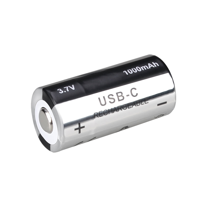 RichFire® SFFB-P92 PowerCell 3.7V 1000mAh 16340 USB-C Rechargeable High-Performance Li-ion Battery