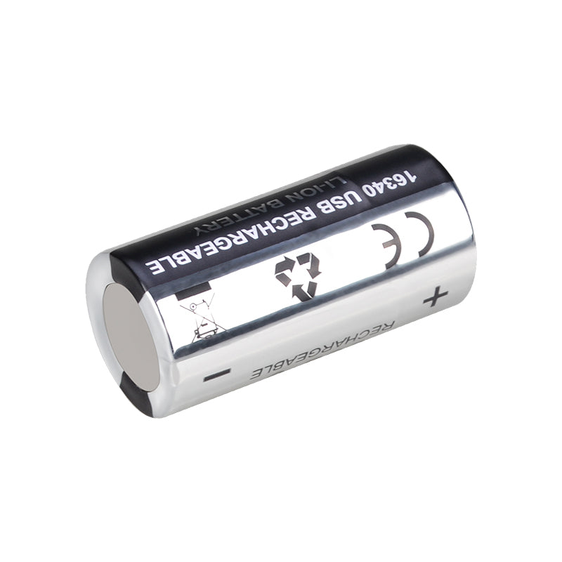 RichFire® SFFB-P92 PowerCell 3.7V 1000mAh 16340 USB-C Rechargeable High-Performance Li-ion Battery