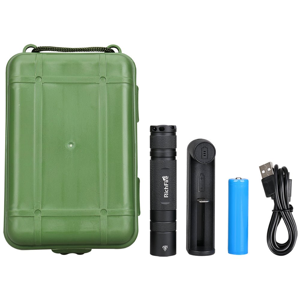 RichFire® SFA-010UV Trace UV 365nm 5W High-Intensity Nichia Ultraviolet Flashlight - RichFire® Store Official Tactical Flashlight Weapon Light Seller