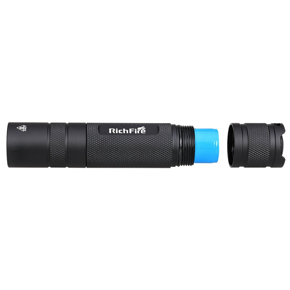 RichFire® SFA-010UV Trace UV 365nm 5W High-Intensity Nichia Ultraviolet Flashlight - RichFire® Store Official Tactical Flashlight Weapon Light Seller