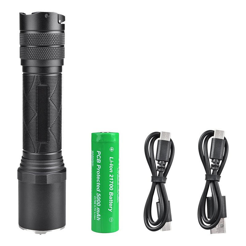RichFire® SFA-157 VoltStrike 1500-Lumen Rechargeable Tactical Flashlight with USB-C Power Bank - RichFire® Store Official Tactical Flashlight Weapon Light Seller