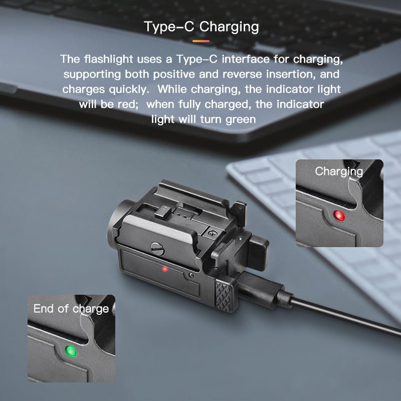 Richfire SFD - 088 800 Lumen LED Rechargeable Tactical Flashlight With Sliding Card Slot - Richfire® Official Store Tactical Flashlight Weapon Light Seller