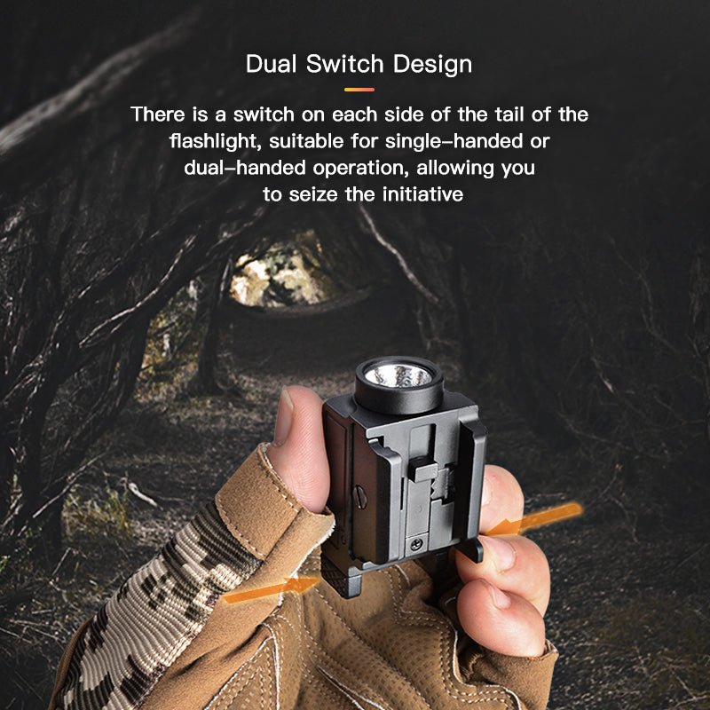 Richfire SFD - 088 800 Lumen LED Rechargeable Tactical Flashlight With Sliding Card Slot - Richfire® Official Store Tactical Flashlight Weapon Light Seller
