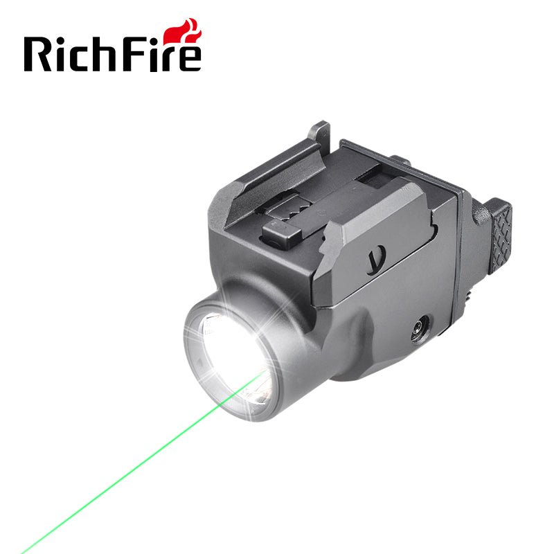 Richfire SFD - 090 1200 Lumen Rechargeable Tactical Flashlight Green Laser - Richfire® Official Store Tactical Flashlight Weapon Light Seller