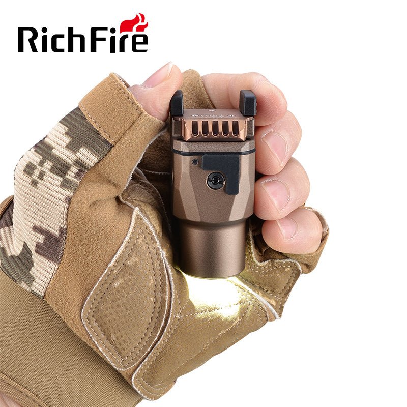 Richfire SFD - 090X 1200 Lumen LED Rechargeable Tactical Flashlight Green Laser - Richfire® Official Store Tactical Flashlight Weapon Light Seller