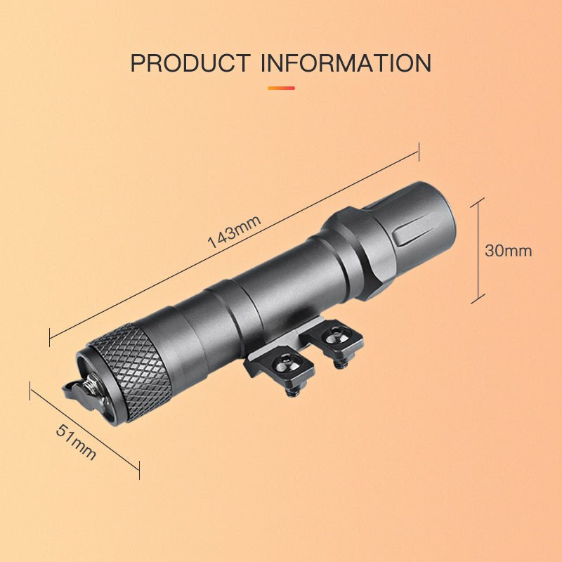 Richfire SFD - 092 2000 Lumen LED Rechargeable Tactical Flashlight - Richfire® Official Store Tactical Flashlight Weapon Light Seller