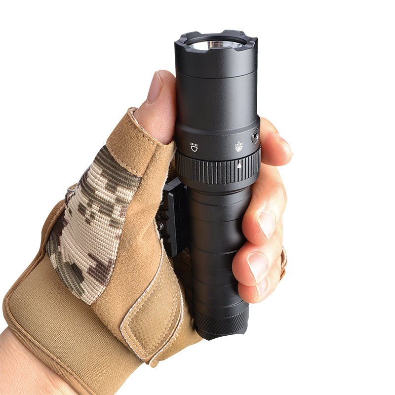 RichFire® SFD-127 RailStrike GL 2500-Lumen with Green Laser Max-Output Full-Size Rifle Light - RichFire® Store Official Tactical Flashlight Weapon Light Seller