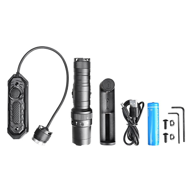 RichFire® SFD-127 RailStrike GL 2500-Lumen with Green Laser Max-Output Full-Size Rifle Light - RichFire® Store Official Tactical Flashlight Weapon Light Seller