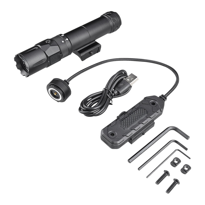 RichFire® SFD-127 RailStrike GL 2500 Lumens with Green Laser Max-Output Full-Size Rifle Light - RichFire® Store Official Tactical Flashlight Weapon Light Seller