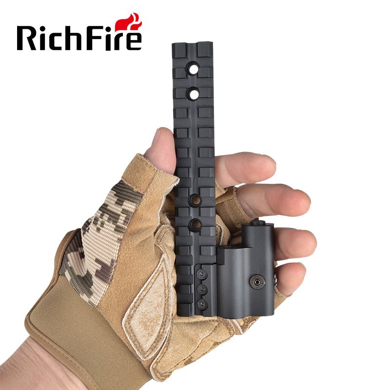 Richfire® SFD - 214B Picatinny Tactical Green Laser Sight with Batteries Included for Rifle and Pistol - Richfire® Official Store Tactical Flashlight Weapon Light Seller